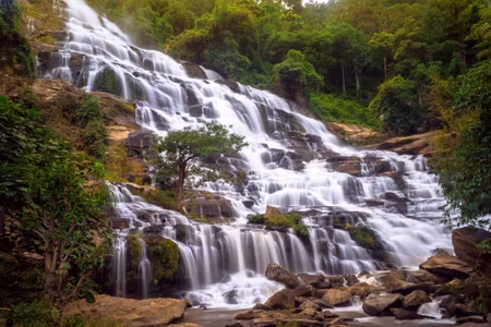 Canvastavla - Mae Ya Waterfall in Thailand