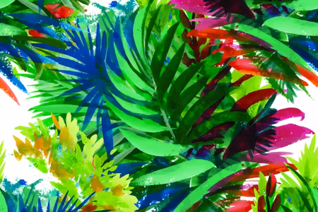 Canvastavla - Colorful Tropical Leaves Like