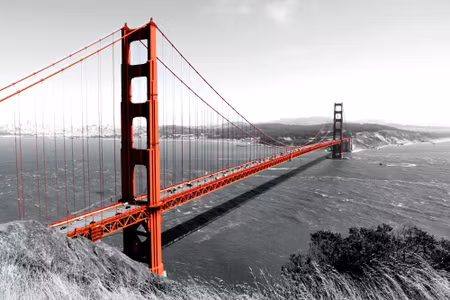 Canvastavla - Bridge Golden Gate in San Francisco