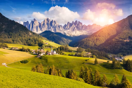 Canvastavla - Beautiful Mountain Landscape