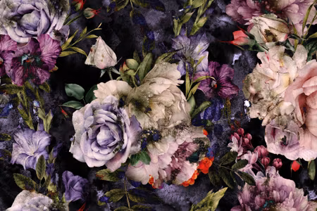 Canvastavla - Peony Roses in Watercolor