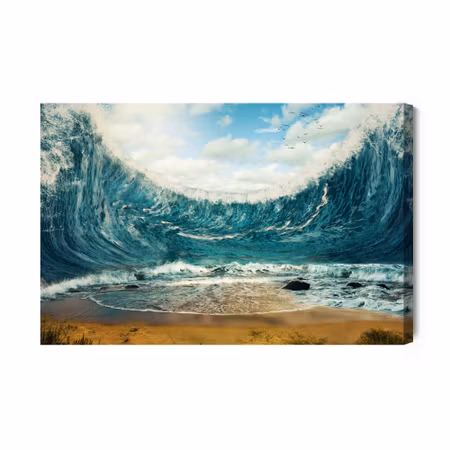 Canvastavla - Abstract Sea