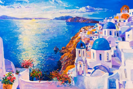 Canvastavla - Sea in Greece