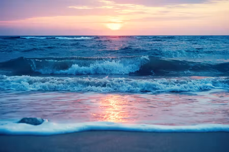 Canvastavla - Sunrise At the Sea