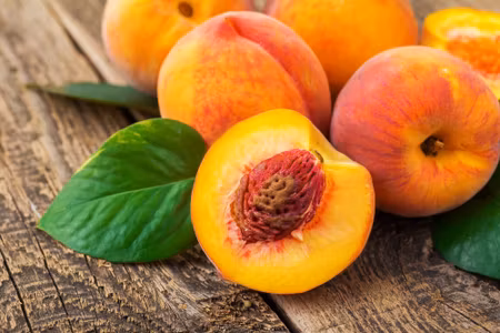 Canvastavla - Peaches on Wood