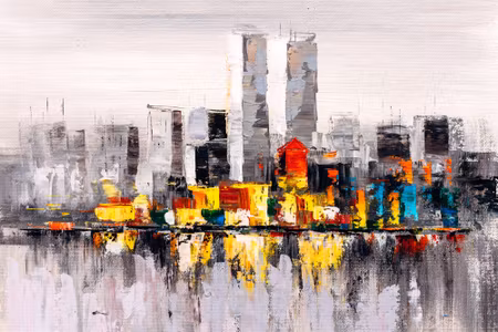 Canvastavla - Abstract Painting New York City