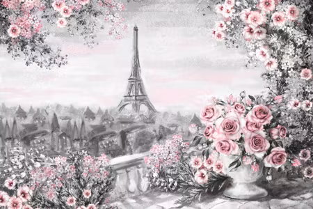 Canvastavla - View of the Eiffel Tower From the