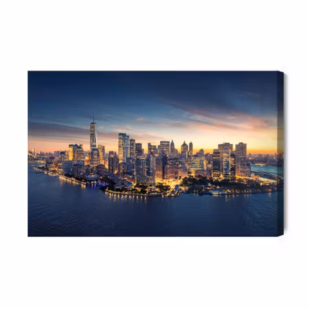 Canvastavla - Evening Panorama of New York