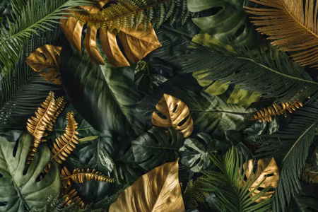 Canvastavla - Colourful Mixture of Leaves