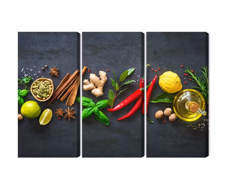 Canvastavla - Multipart Fresh Aromatic Spices