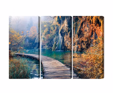 Canvastavla - Multipart Plitvice Lakes National