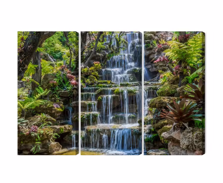 Canvastavla - Multipart Thai Waterfall