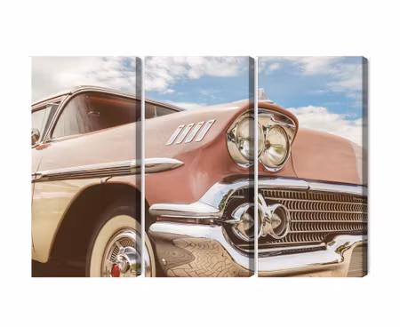 Canvastavla - Multipart American Car From the S
