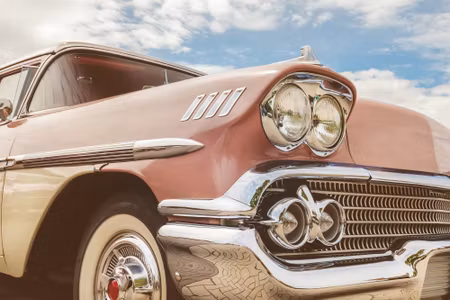 Canvastavla - Multipart American Car From the S