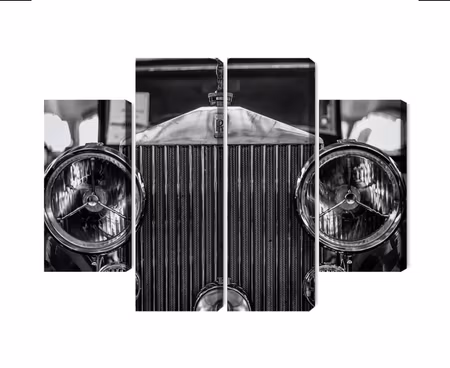 Canvastavla - Multipart Rolls Royce Up Close