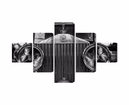 Canvastavla - Multipart Rolls Royce Up Close
