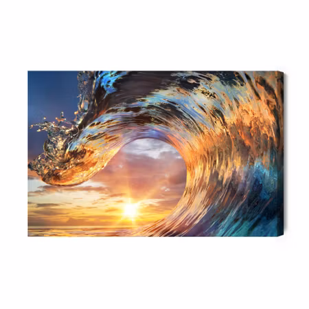 Canvastavla - Colorful Sea Wave