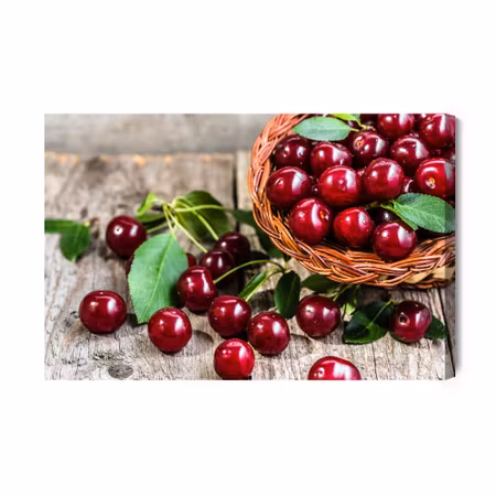 Canvastavla - Cherries in the Basket