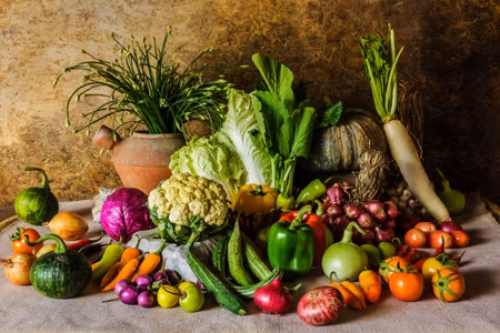 Canvastavla - Classic Composition of Vegetables