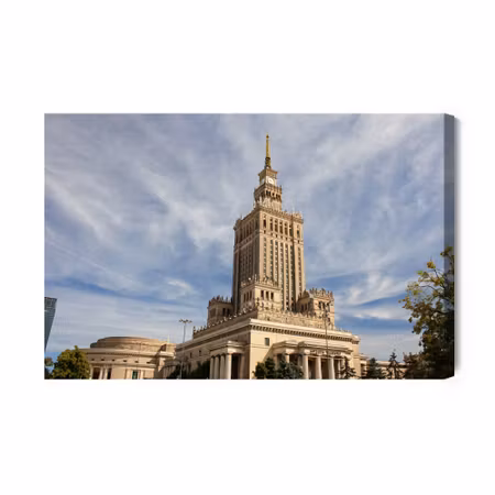 Canvastavla - Buildings in the Center of Warsaw