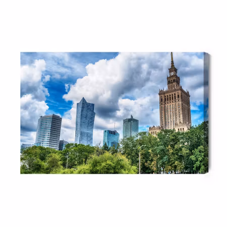 Canvastavla - Skyscrapers in Warsaw