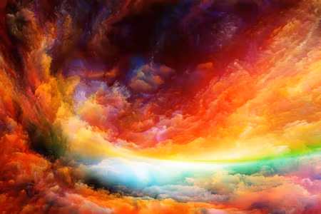 Canvastavla - The Abstract Colors of the Sky