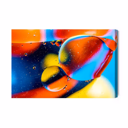 Canvastavla - Colorful Abstract Drops