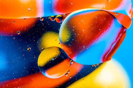 Canvastavla - Colorful Abstract Drops