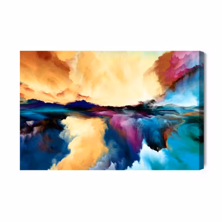 Canvastavla - Abstract Colorful Clouds