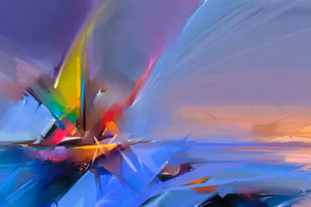 Canvastavla - Abstract Boat