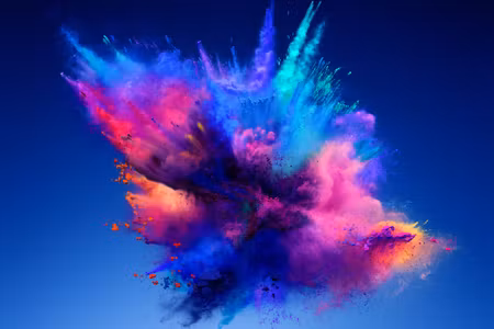 Canvastavla - An Abstract Explosion of Colors