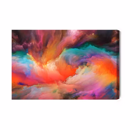 Canvastavla - Abstract Colorful Swirls