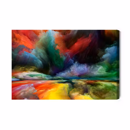 Canvastavla - Colorful Abstract Road