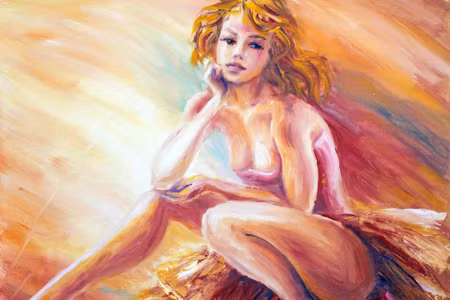 Canvastavla - Painted Dancer
