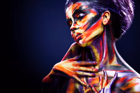 Canvastavla - Colorful Female Portrait