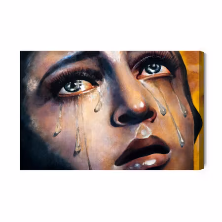 Canvastavla - A Woman in Tears