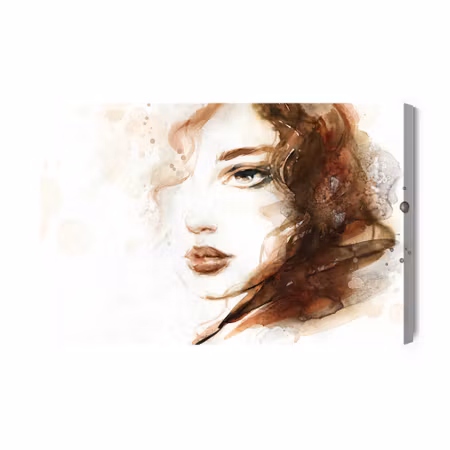 Canvastavla - Portrait of a Woman in Brown Tones