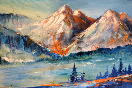 Canvastavla - An Abstract Painting of the