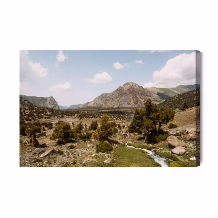 Canvastavla - Beautiful D Mountain Landscape