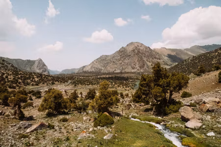 Canvastavla - Beautiful D Mountain Landscape