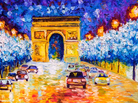 Canvastavla - Triumphal Arch As Painted