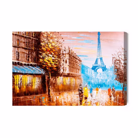 Canvastavla - An Abstract View of Paris