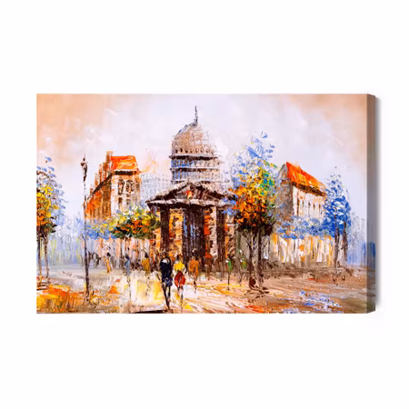 Canvastavla - Paris Streets As Painted