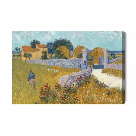 Canvastavla - Vincent Van Gogh Amp Quot Farmhouse