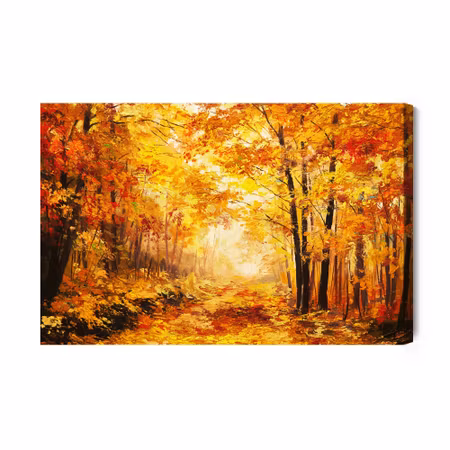 Canvastavla - Forest in Autumn Colors
