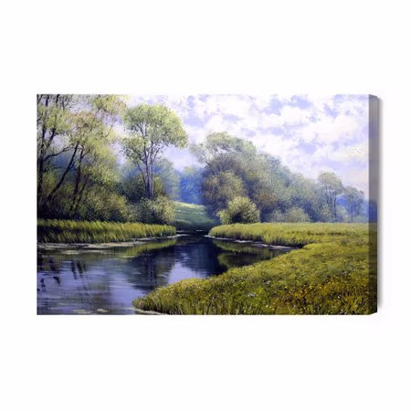 Canvastavla - River in the Forest