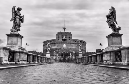 Canvastavla - View of the Castle of St Angelo in