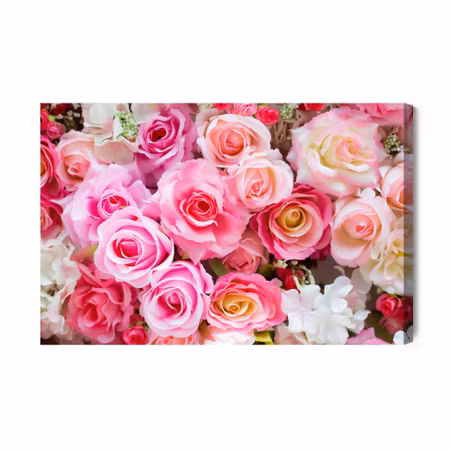 Canvastavla - D Multi-colored Roses