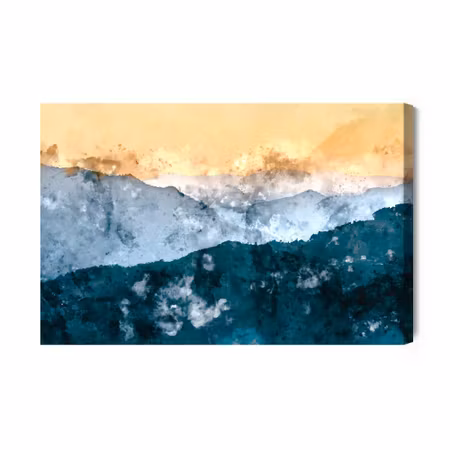 Canvastavla - Abstract Mountain Landscape