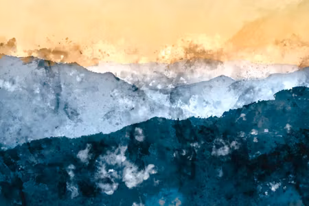 Canvastavla - Abstract Mountain Landscape